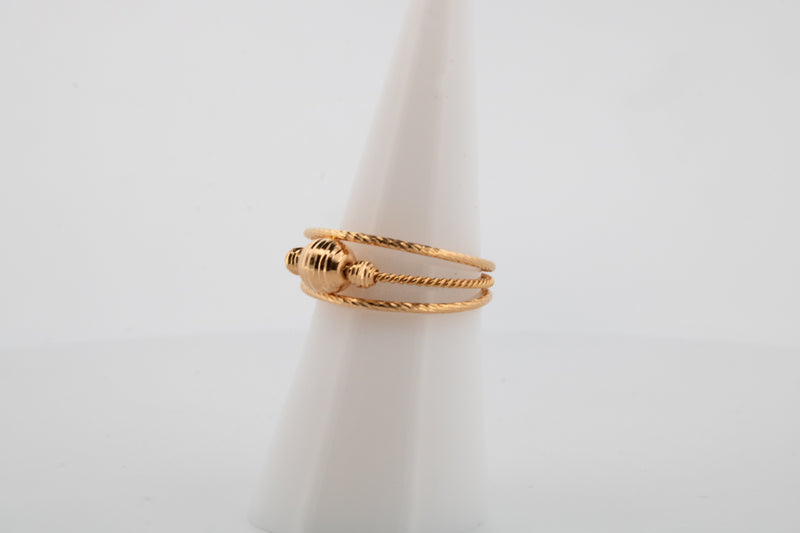 21k Dubai Gold RIng