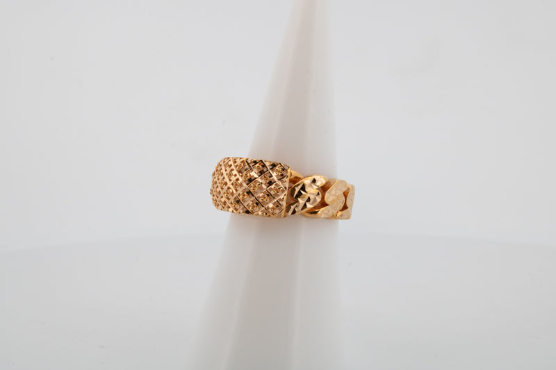 21k Dubai Gold RIng