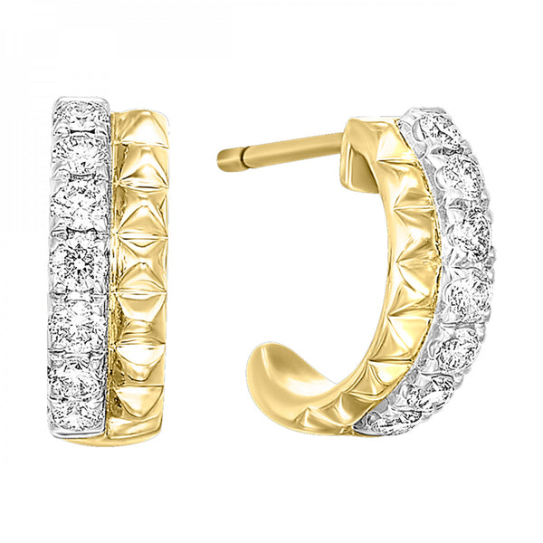 Gold Diamond Earring