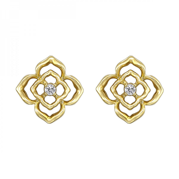 Gold Diamond Earrings