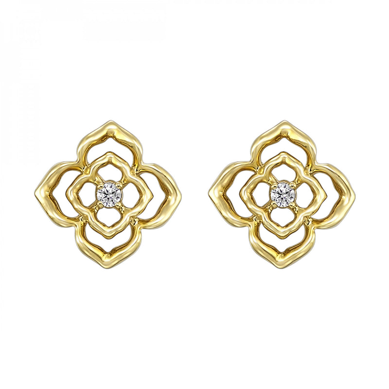 Gold Diamond Earrings