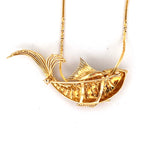 Vintage 18kt Gold Brooche KOI FISH