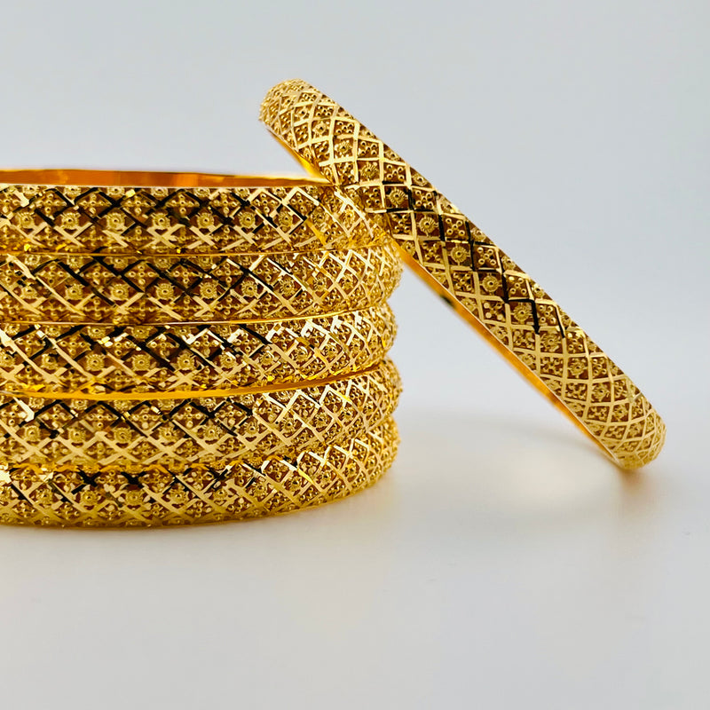 21k Dubai Gold Bangles