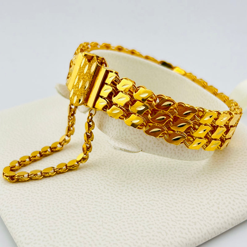 21k Dubai Gold Bracelet