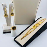 Gold Coin Lara Style Necklace Set