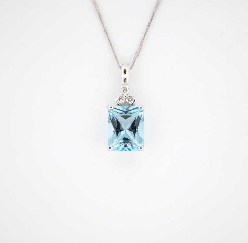 Aquamarine Stone Necklace