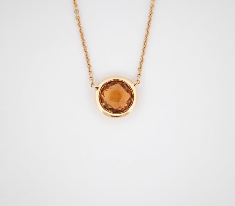 Citrine Stone Necklace