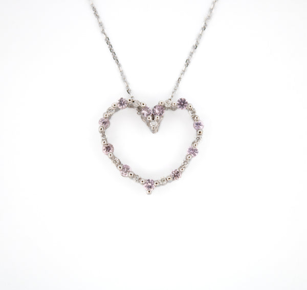 Pink Sapphire Necklace