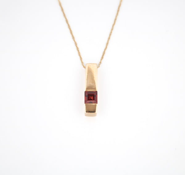 Garnet and Diamond Necklace