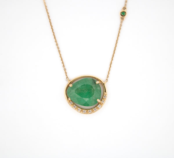 Emerald and Diamond Necklace