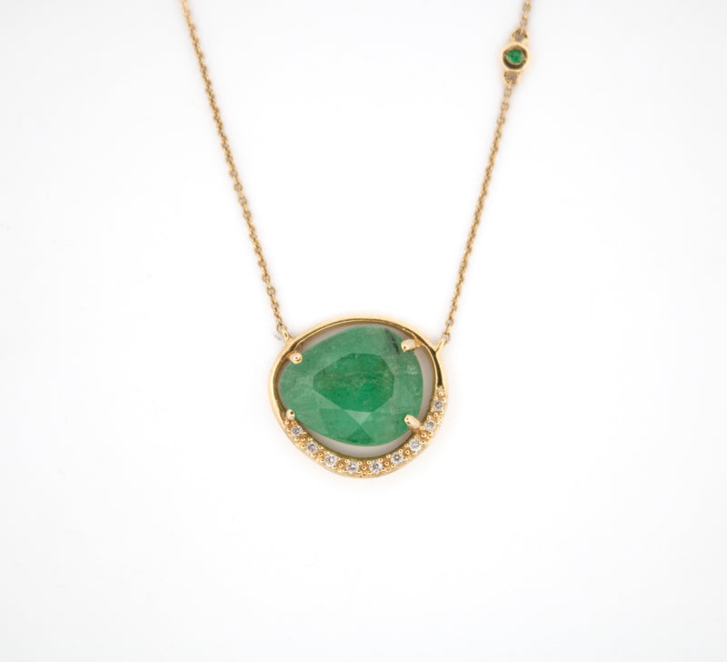 Emerald and Diamond Necklace