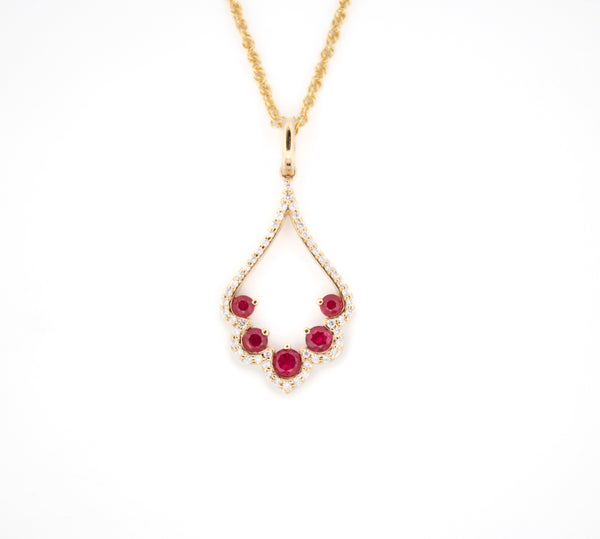 Ruby and Diamond Necklace