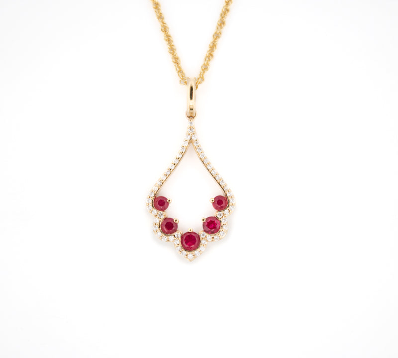 Ruby and Diamond Necklace