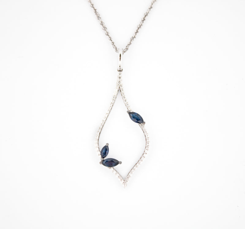 Sapphire and Diamond Necklace