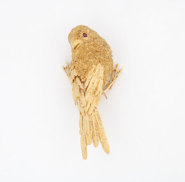 Gold Bird Brooch