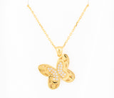 21k Butterfly Dubai Gold Necklace