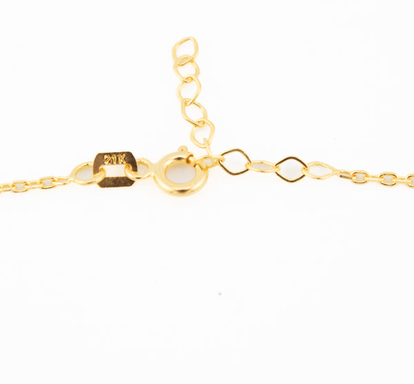 21k Butterfly Dubai Gold Necklace