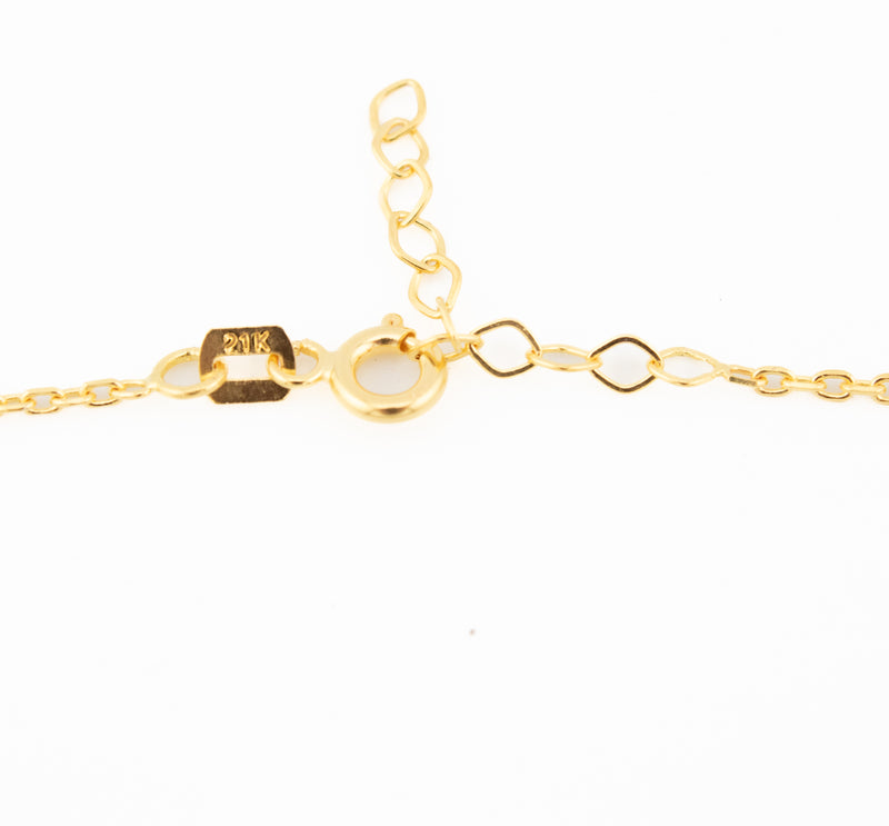 21k Butterfly Dubai Gold Necklace