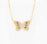 21k Butterfly Dubai Gold Necklace