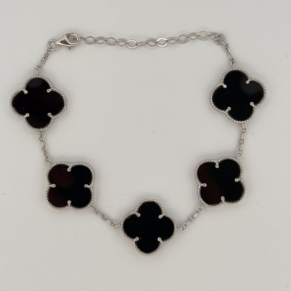 Sterling Clover Bracelet Silver