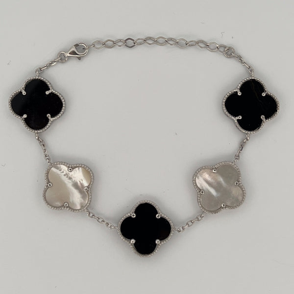 Sterling Clover Bracelet Silver