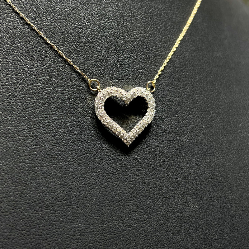 DIAMOND HEART NECKLACE