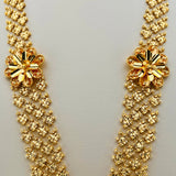 Modern Flower Gold Necklace Set