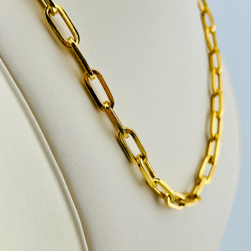 Gold PaperClip Necklace