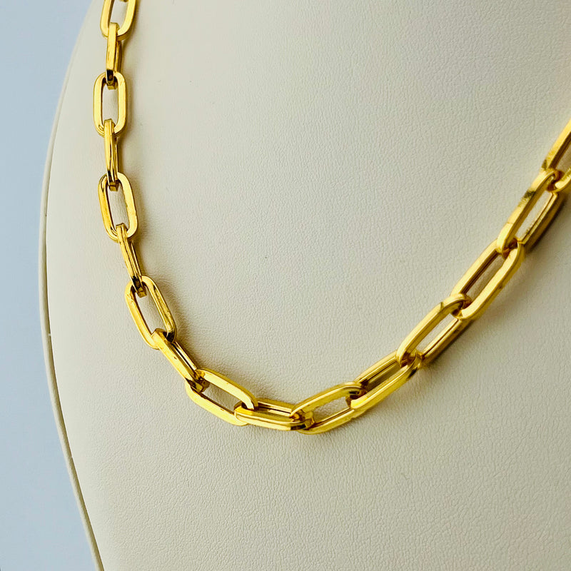 Gold PaperClip Necklace