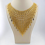 Gold Modern Necklace Set