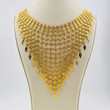 Gold Modern Necklace Set