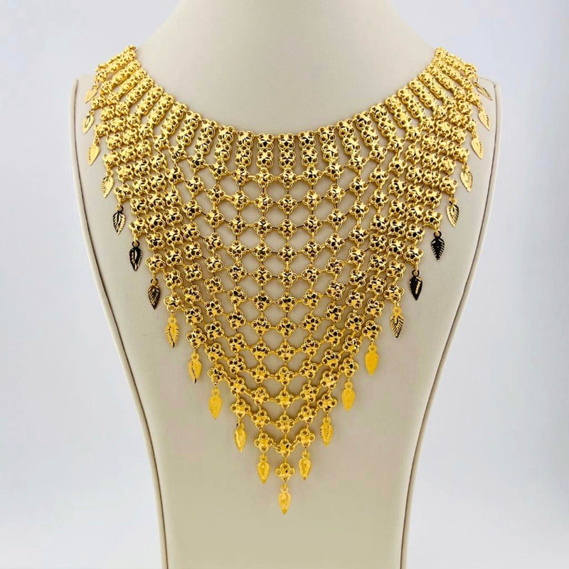 Gold Modern Necklace Set