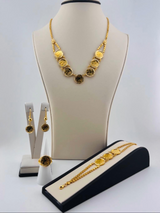 Gold Coin Lara Style Necklace Set